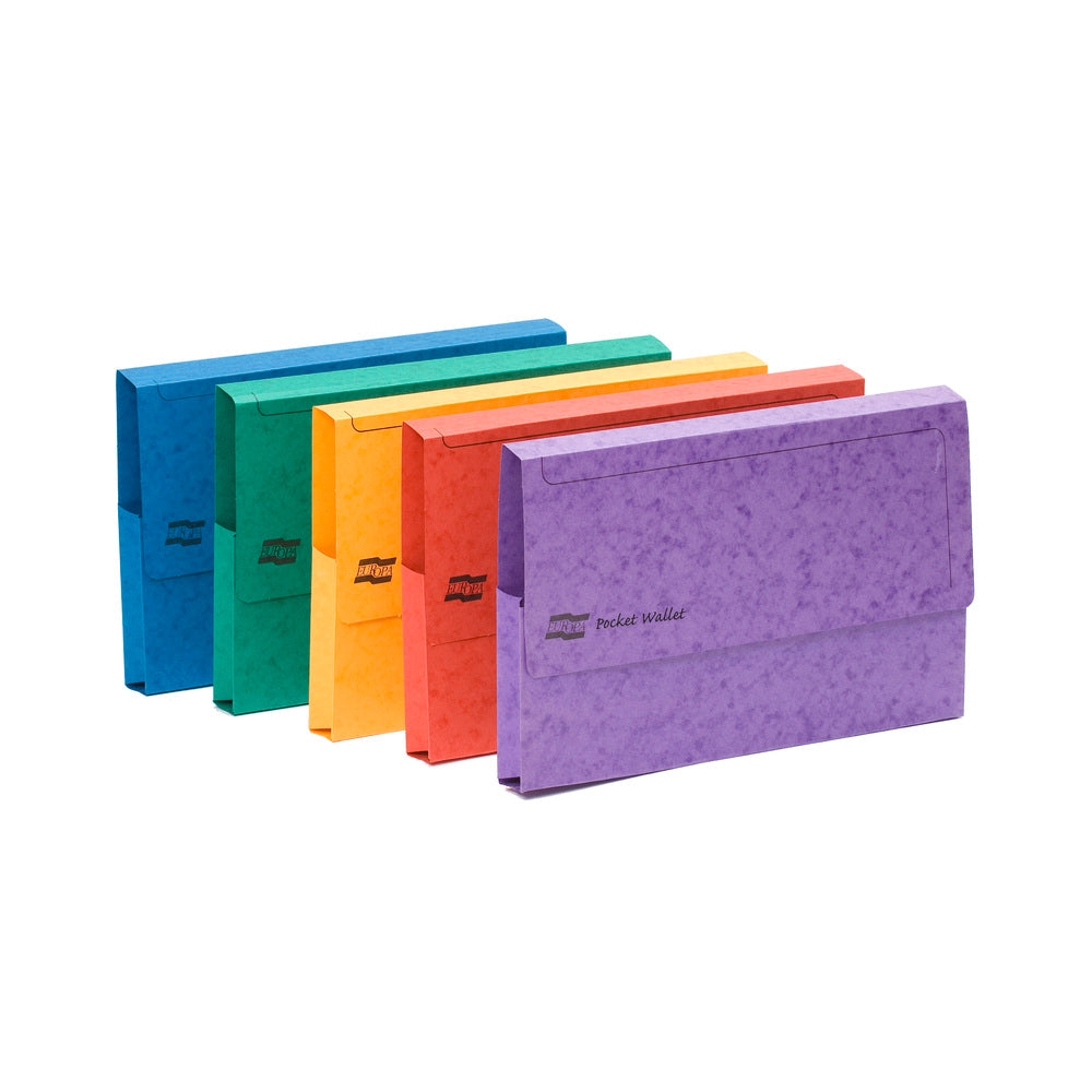 Europa Document Wallet Manilla A3 Half Flap 225gsm Assorted (Pack 25) - 4780 - NWT FM SOLUTIONS - YOUR CATERING WHOLESALER