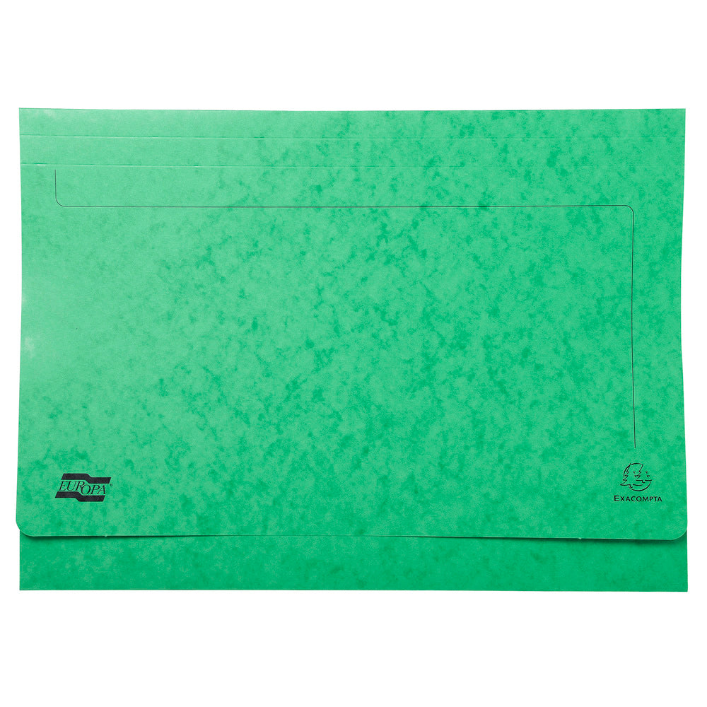 Europa Document Wallet Manilla A3 Half Flap 225gsm Assorted (Pack 25) - 4780