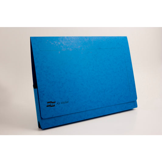 Europa Document Wallet Manilla A3 Full Flap 265gsm Blue (Pack 25) - 4785 - NWT FM SOLUTIONS - YOUR CATERING WHOLESALER