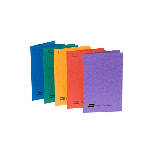 Europa Square Cut Folder Manilla Foolscap 265gsm Assorted (Pack 50) 4820Z - NWT FM SOLUTIONS - YOUR CATERING WHOLESALER