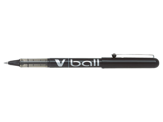 Pilot VBall Liquid Ink Rollerball Pen 0.5mm Tip 0.3mm Line Black (Pack 12) - 4902505085406SA - NWT FM SOLUTIONS - YOUR CATERING WHOLESALER