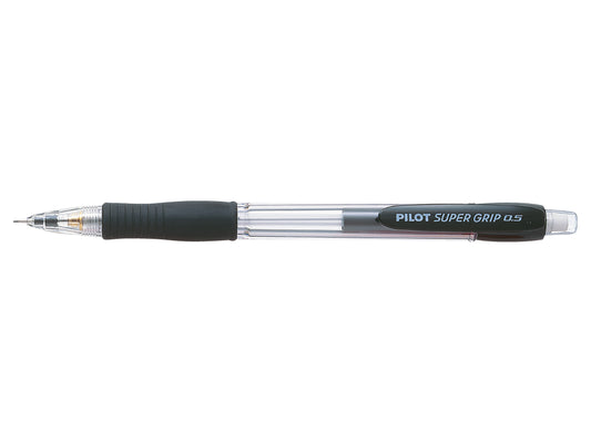 Pilot Super Grip Mechanical Pencil HB 0.5mm Lead Black/Transparent Barrel (Pack 12) - 506101201 - NWT FM SOLUTIONS - YOUR CATERING WHOLESALER