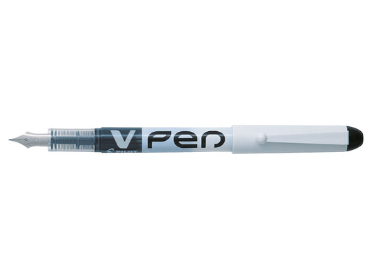Pilot V-Pen Erasable Disposable Fountain Pen Black (Pack 12) - 631101201 - NWT FM SOLUTIONS - YOUR CATERING WHOLESALER