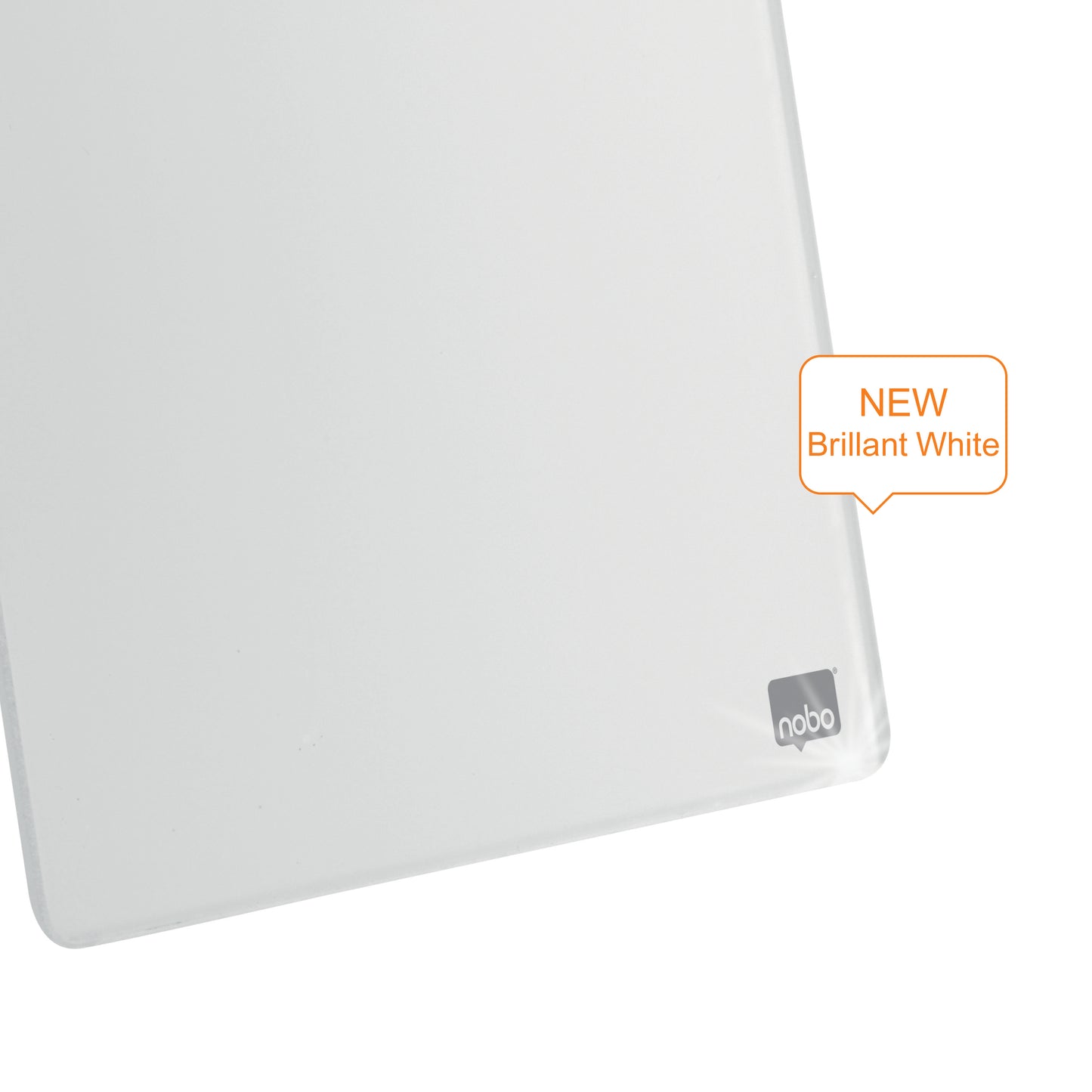 Nobo Desktop Whiteboard Easel Glass Non Magnetic 216x297mm Brilliant White 1905173