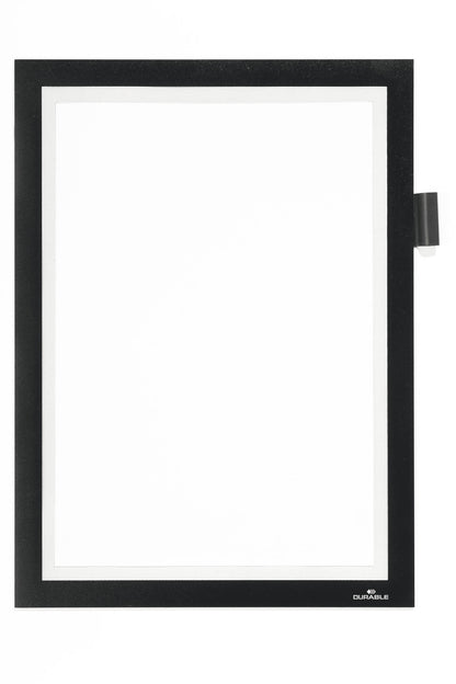 Durable Duraframe Note Magnetic Display Frame A4 Black - 499301