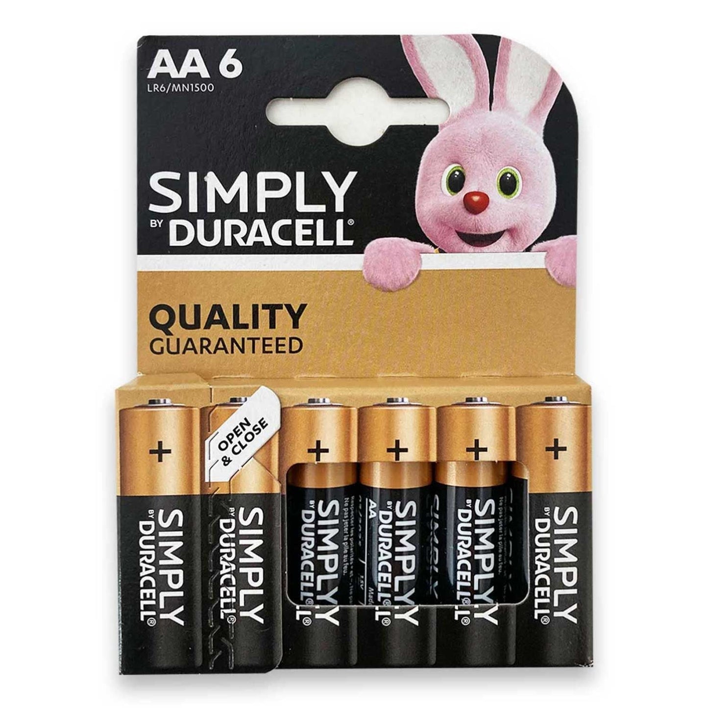 Duracell AA Simply Battery Pack 6's - NWT FM SOLUTIONS - YOUR CATERING WHOLESALER
