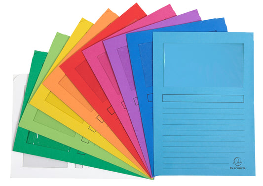 Forever Window Folder Manilla A4 120gsm Assorted (Pack 100) - 50100E - NWT FM SOLUTIONS - YOUR CATERING WHOLESALER