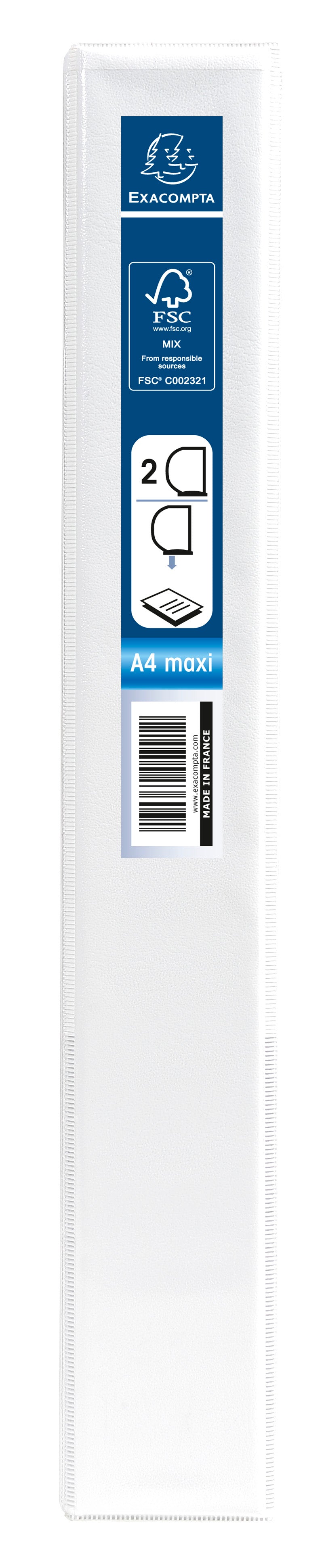 ValueX Presentation Ring Binder PVC 2 D-Ring A4 25mm Rings White (Pack 10) - 51826E