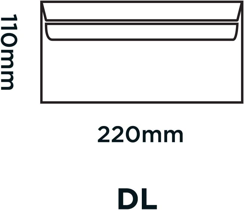 Purely Everyday DL White Press Seal Envelopes 1000's
