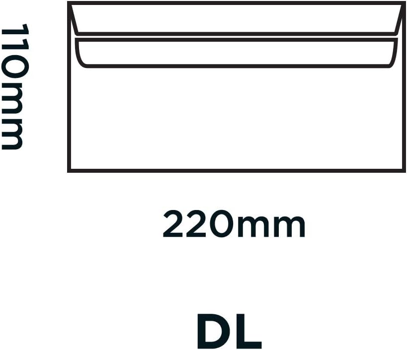 Purely Everyday DL White Press Seal Envelopes 500's
