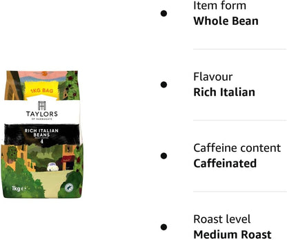 Taylors of Harrogate Rich Italian Coffee Beans 1kg‚ 