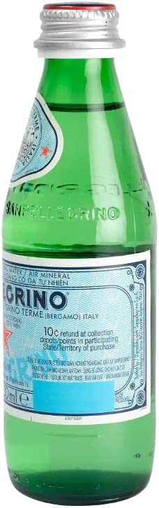 San Pellegrino Sparkling Water 24 X 250ml {Glass Bottles}