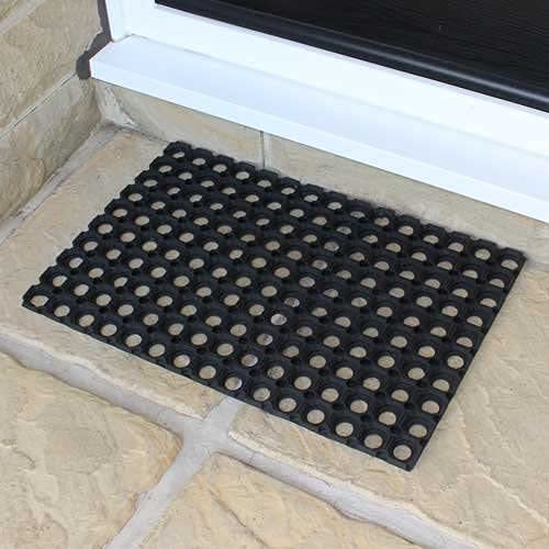 Fixtures Rubber Honeycomb 40x60cm Door Mat