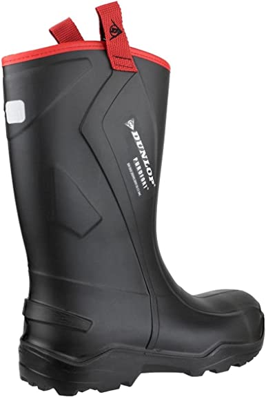 Dunlop Purofort Plus Rugged Full Safety Black Size 9 Boots - NWT FM SOLUTIONS - YOUR CATERING WHOLESALER