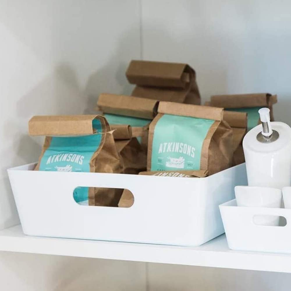 Wham White Rectangular Studio Basket 5.01 6 Litre