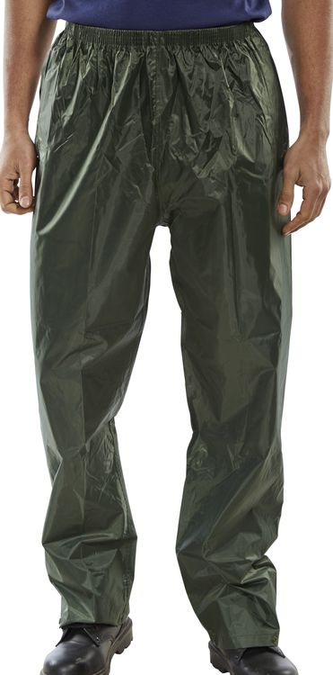 Beeswift Weatherproof XXL Navy Nylon Trousers - NWT FM SOLUTIONS - YOUR CATERING WHOLESALER