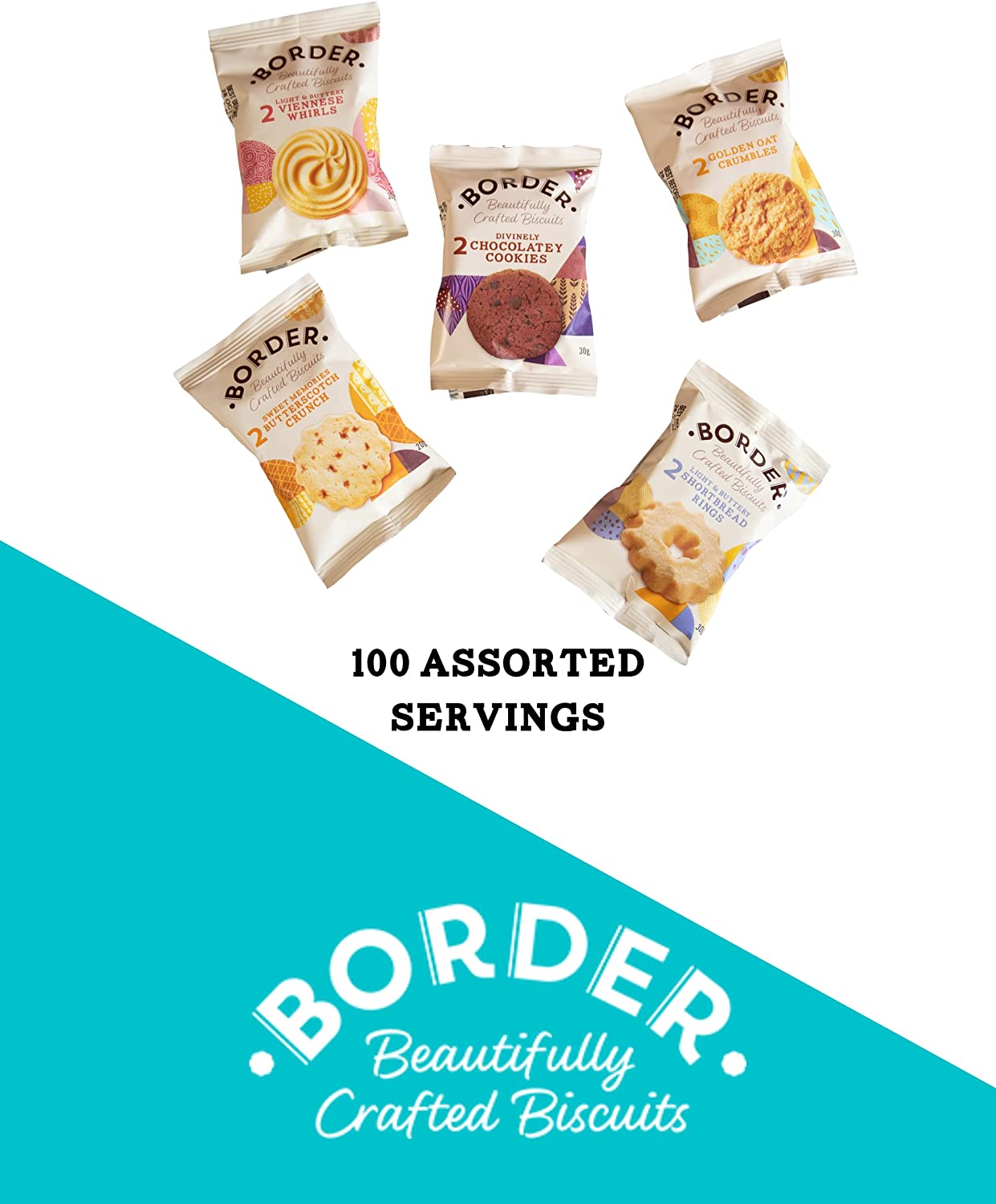 Border Biscuits Twin Pack 5 Variety 100's
