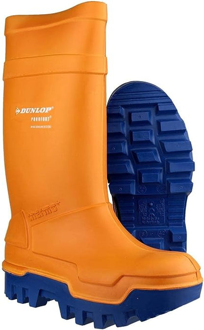 Dunlop Purofort Thermo Orange Size 8 Boots - NWT FM SOLUTIONS - YOUR CATERING WHOLESALER