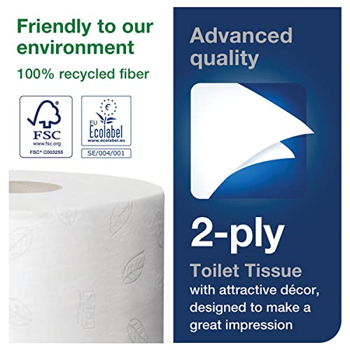 Tork T2 Mini Jumbo Advanced Toilet Roll 2-Ply Pack 12's {120238}