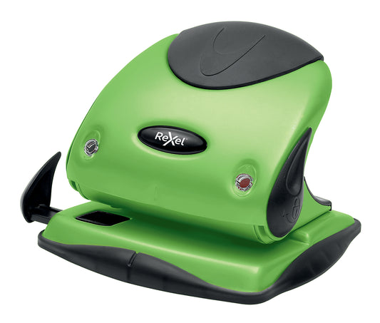 Rexel Choices P225 2 Hole Punch Metal 16 Sheet Green 2115694 - NWT FM SOLUTIONS - YOUR CATERING WHOLESALER