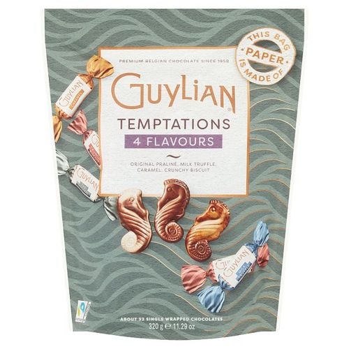 Guylian Temptation Belgian Chocolate Mixed Pouch 320g - NWT FM SOLUTIONS - YOUR CATERING WHOLESALER