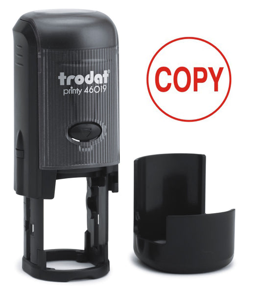Trodat Printy 46019 Self Inking Word Stamp COPY 19mm Diameter Red Ink - 54290 - NWT FM SOLUTIONS - YOUR CATERING WHOLESALER