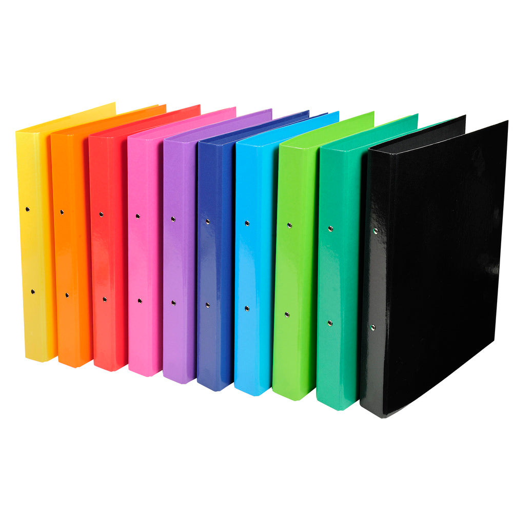 Exacompta Iderama Ring Binder Paper on Board A4 2 O-Ring 30mm Rings Assorted (Pack 10) - 54929E - NWT FM SOLUTIONS - YOUR CATERING WHOLESALER