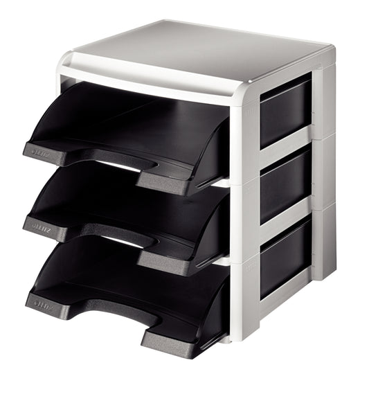 Leitz Plus Letter Tray Rack Black 53270095 - NWT FM SOLUTIONS - YOUR CATERING WHOLESALER