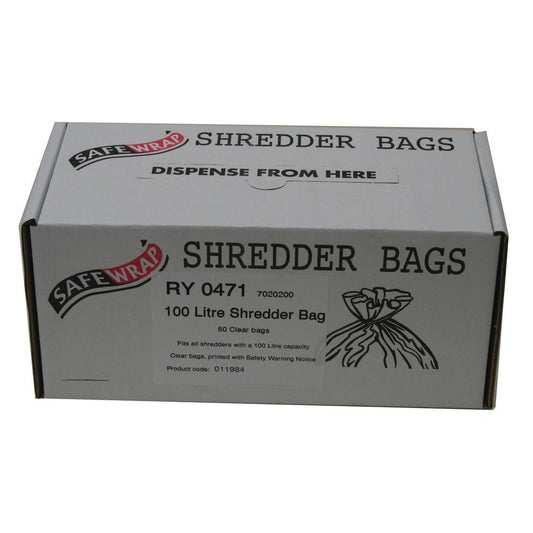 Safewrap RY Shredder Bag 100 Litre Pack 50's - NWT FM SOLUTIONS - YOUR CATERING WHOLESALER