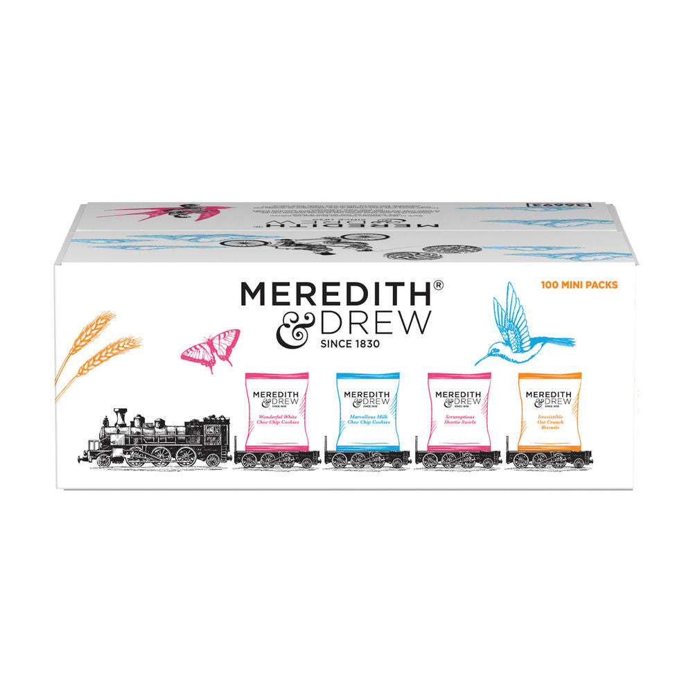 Meredith & Drew MiniPack Biscuits 4 Varieties TwinPack 100ۉ€ž¢s - NWT FM SOLUTIONS - YOUR CATERING WHOLESALER