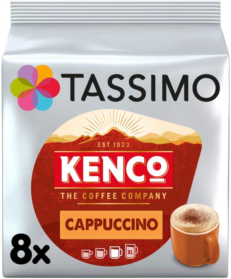 Tassimo Kenco Cappuccino Pods 16's (8 Drinks)