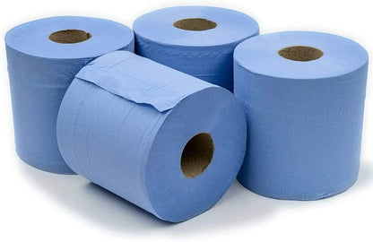 Janit-X Eco 2-Ply Centrefeed Roll 150m Blue (Pack of 6) CHSA Accredited
