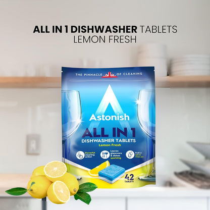 Astonish All In 1 Dishwasher Tablets Lemon 100's