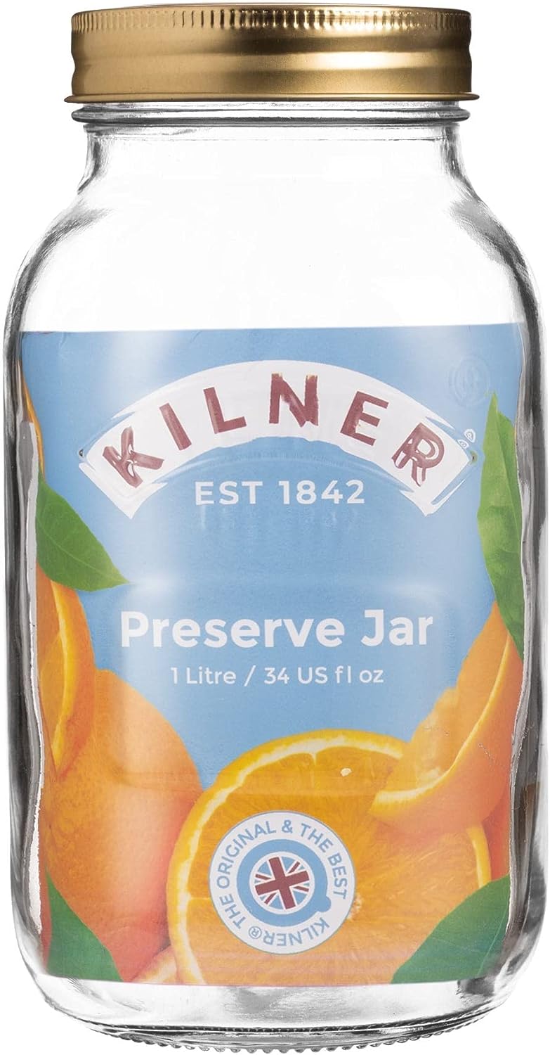 Kilner Preserve Glass Jar 1 Litre