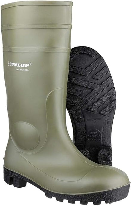 Dunlop Protomaster Full Safety Green Size 5 Boots - NWT FM SOLUTIONS - YOUR CATERING WHOLESALER