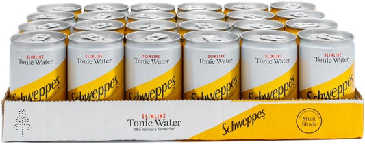 Schweppes Slimline Tonic Water 24x150ml - NWT FM SOLUTIONS - YOUR CATERING WHOLESALER