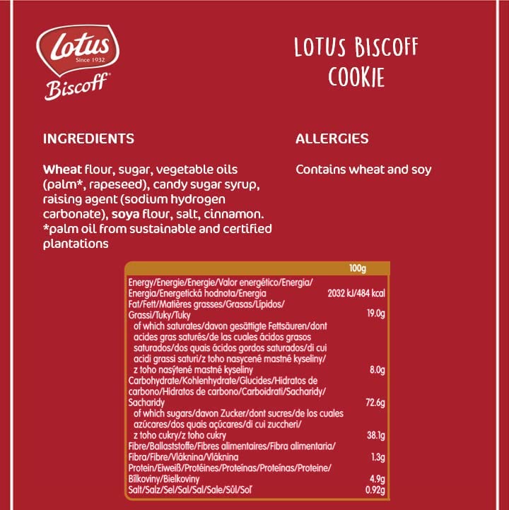Lotus Biscoff Caramelised Biscuits Wrapped 50's