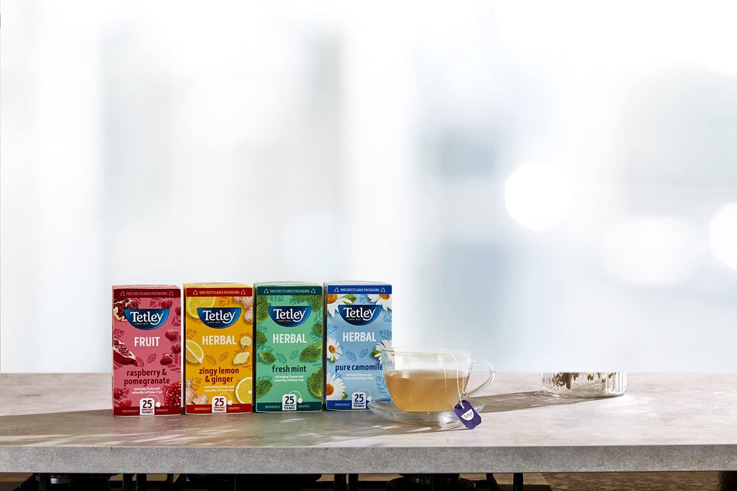 Tetley Fruit & Herb Starter Pack 6x25's