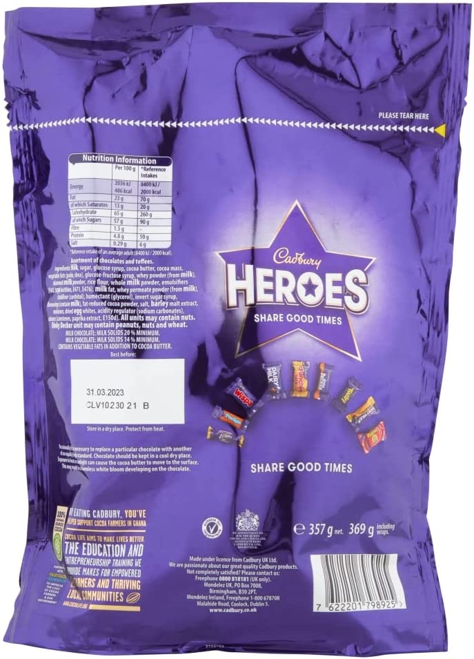 Cadbury Dairy Milk Heroes Pouch, 300g
