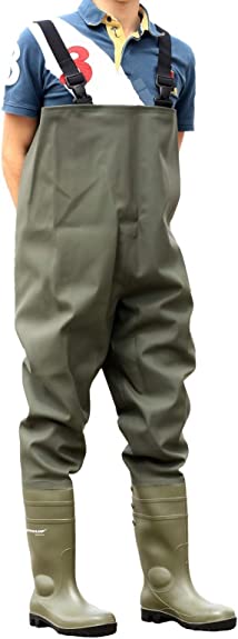 Dunlop Chest Wader Full Safety Green Size 8 Boots - NWT FM SOLUTIONS - YOUR CATERING WHOLESALER
