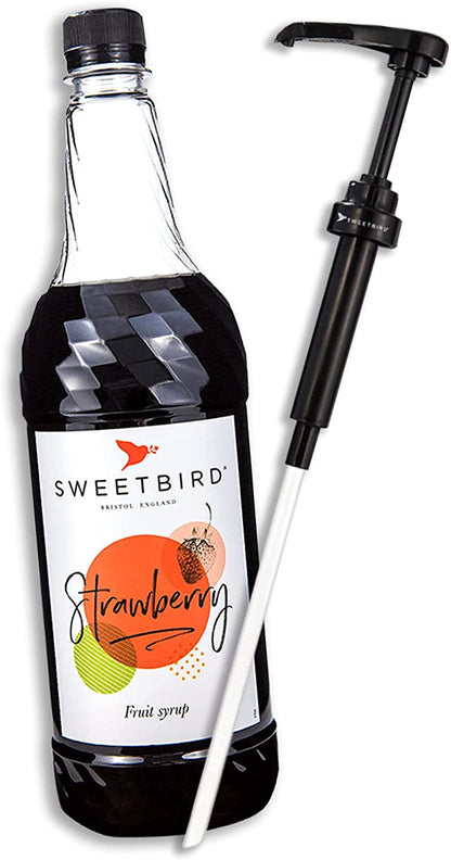 Sweetbird Strawberry Coffee Syrup 1litre (Plastic)