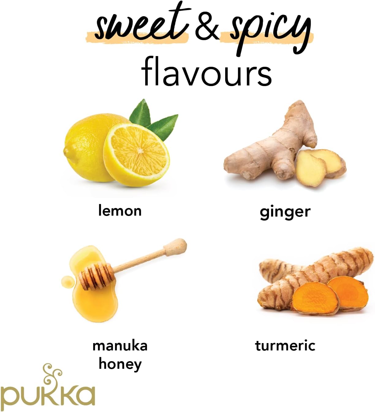 Pukka Tea Lemon, Ginger & Manuka Honey Envelopes 20's