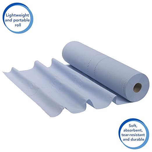 Janit-X Couch Rolls Blue 2ply 20inch 40m