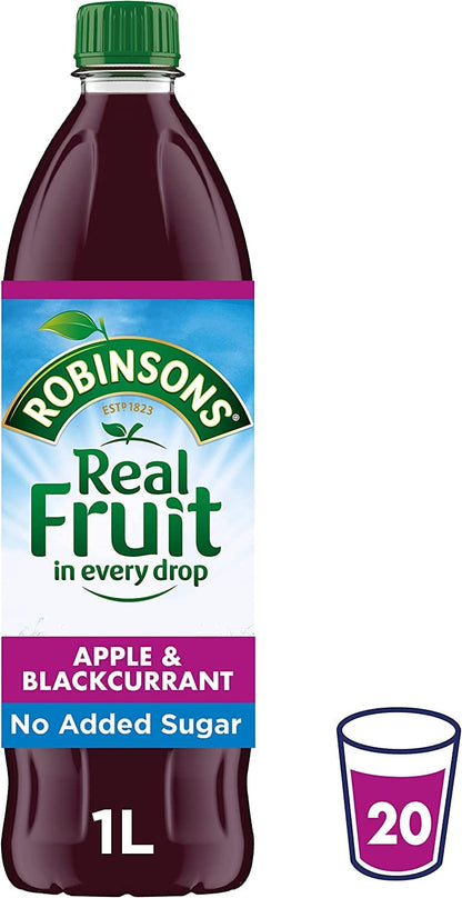 Robinsons (No Added Sugar) Apple & Blackcurrant 1litre