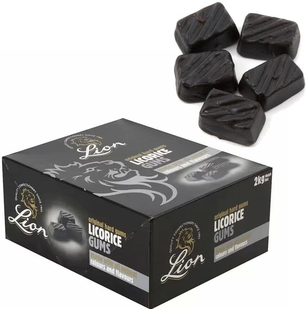 Lion Liquorice Gums 2kg Box - NWT FM SOLUTIONS - YOUR CATERING WHOLESALER