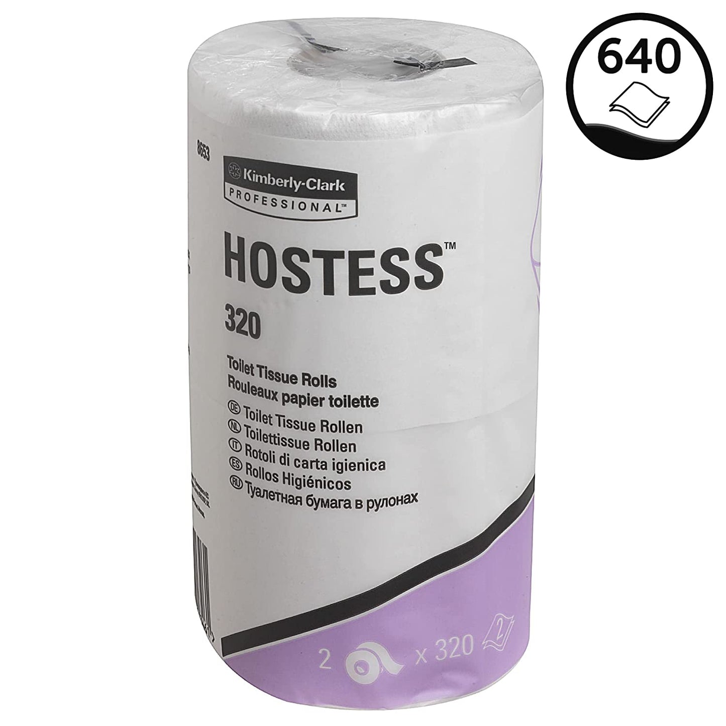 Hostess 320 Toilet Tissue 2ply White 36's (8653)