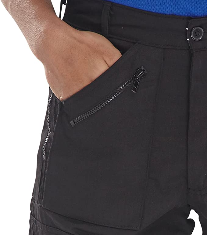 Beeswift Workwear Black Action Work Trousers 30‚¬ï¿½ Tall - NWT FM SOLUTIONS - YOUR CATERING WHOLESALER