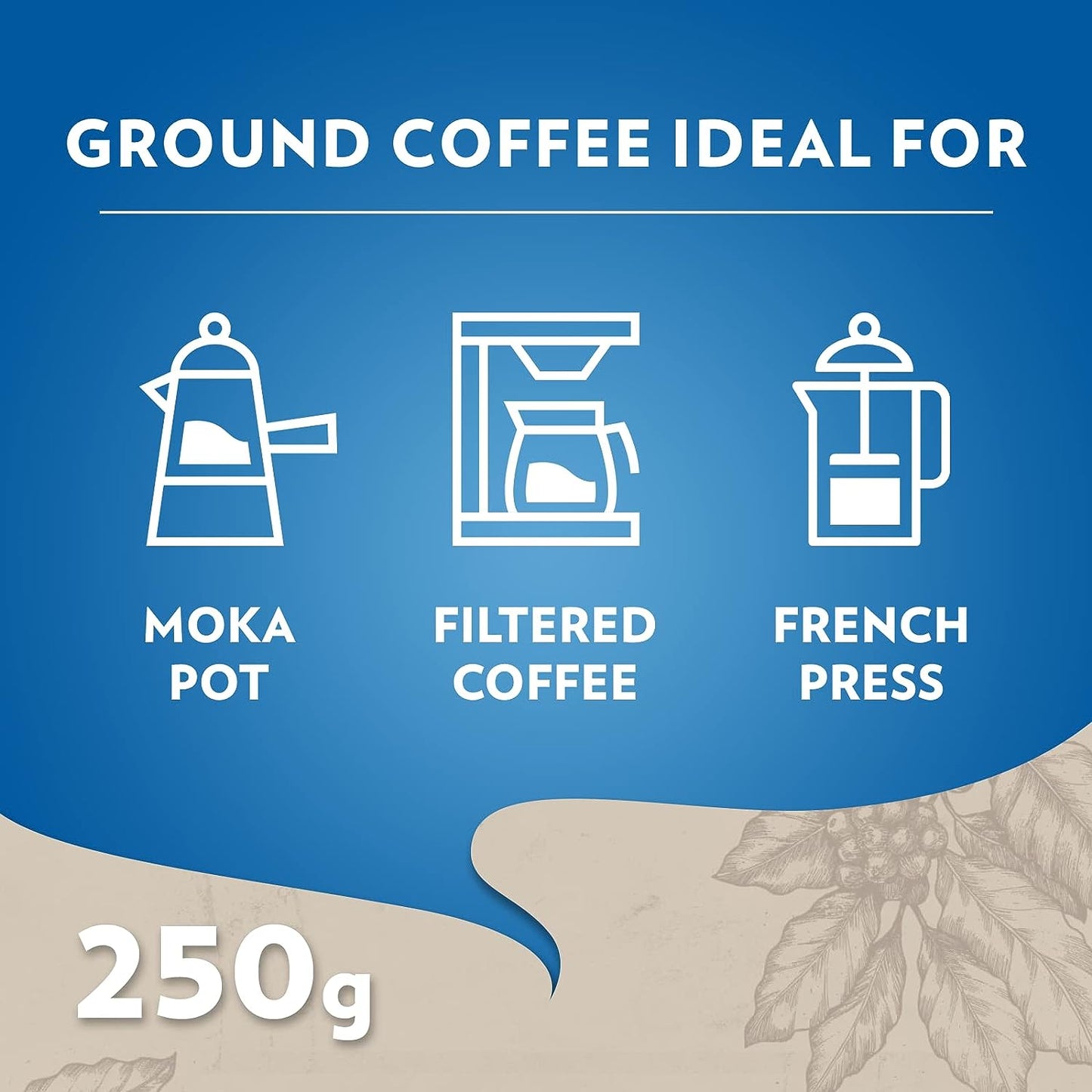 Lavazza Decaf Ground Filter Coffee 250g