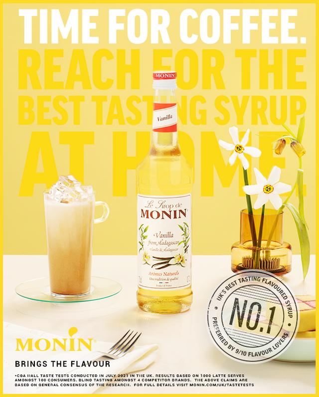 Monin Vanilla Coffee Syrup 1 Litre