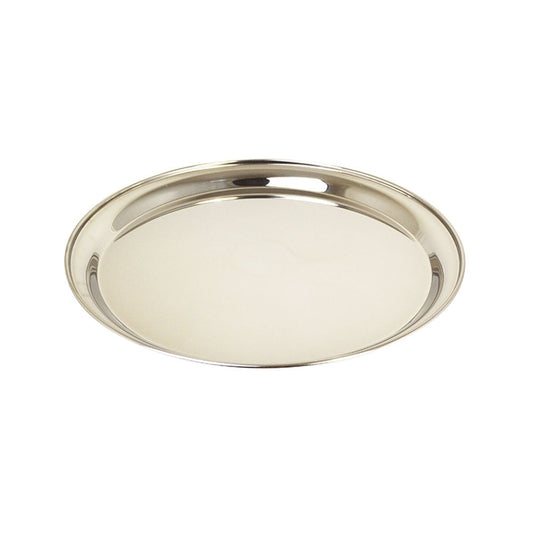 Fixtures 30cm/12inch S/S Round Tray - NWT FM SOLUTIONS - YOUR CATERING WHOLESALER